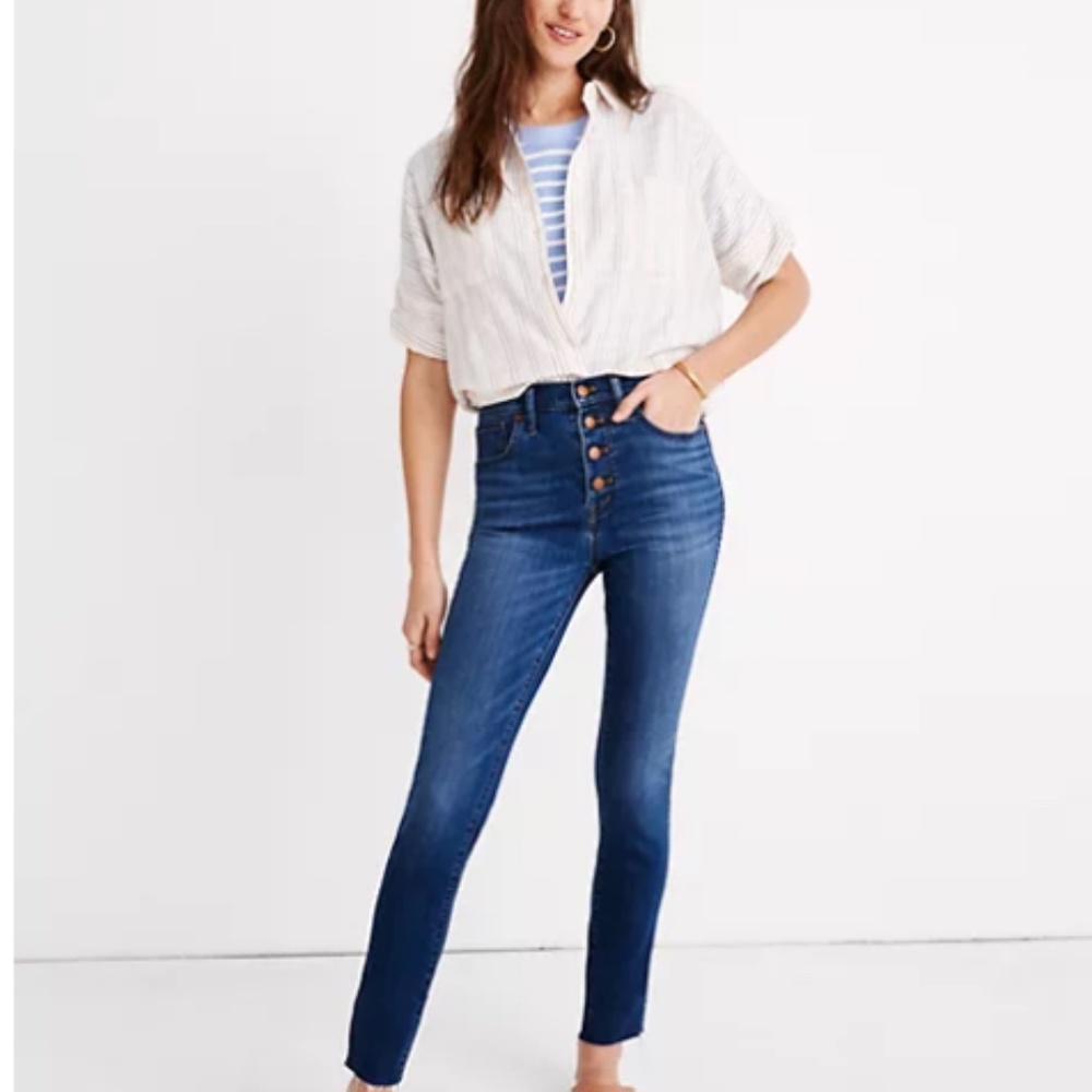Madewell 10" High Rise Skinny Crop Jeans